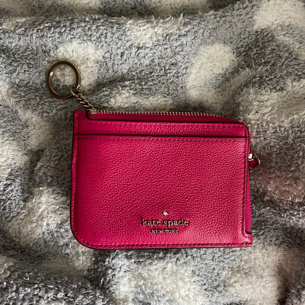 Kate spade keychain wallet (hot pink)